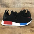 thumbnail image 1 of Adi-das NMD R1 PK Mens Size 7.5 Running Sneakers Shoes Black Red Blue GZ0066 NEW, 1 of 6