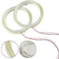 thumbnail image 3 of 2pcs 60/70/80/90/100/110/120MM Car Headlight Angel Eye Lights LED COB White Light Motorcycle Auto Lamps Car Headlight, 3 of 10