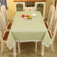 thumbnail image 4 of Green Plaid Tablecloth, Washable Wrinkle-resistant Polyester Fabric, 100x150cm Rectangular Table Cover for Dining Room Decor,Vsgery, 4 of 8