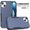 Blue+Black, variant on YEYKX Case Designed for iPhone 15 Pro Max 6.7-inch,Heavy Duty Shockproof Protective 3-Layer Phone Bumper Cover With Full Body Rubber Armor Bumper Dropproof Protection,Mint,For iPhone 15 Pro Max