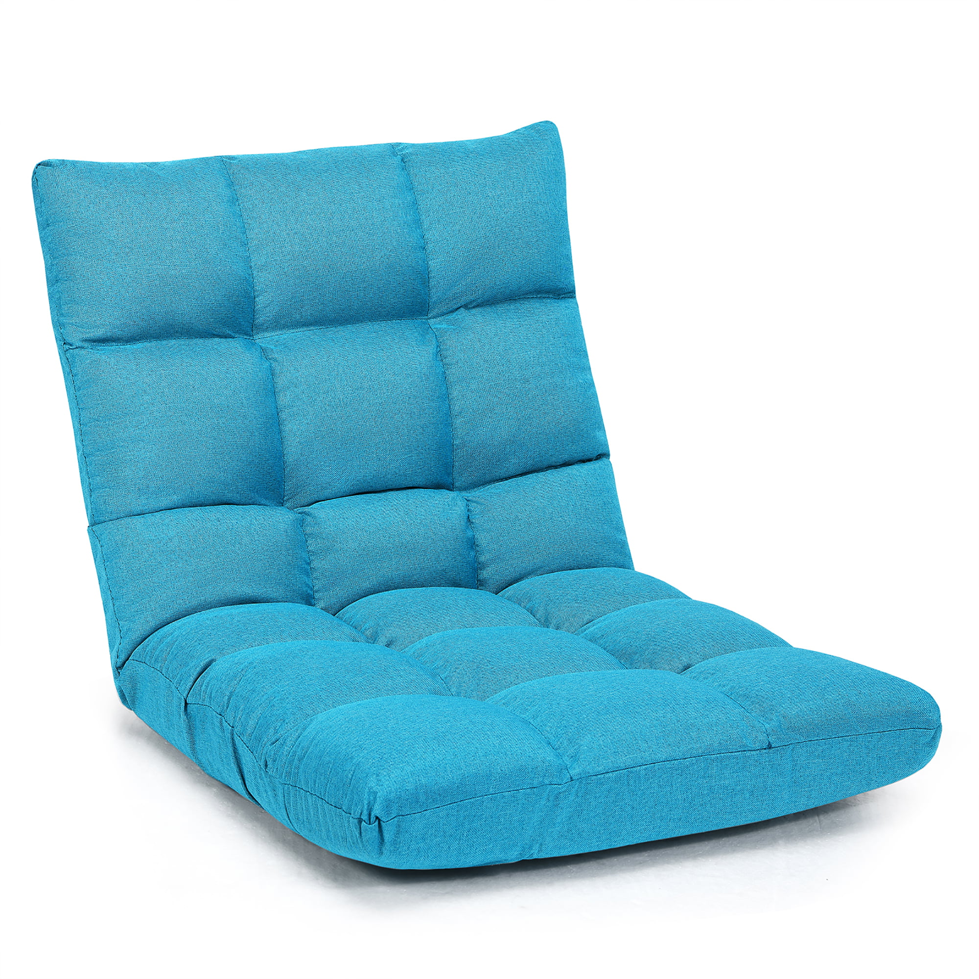 Costway Adjustable 14Position Floor Chair Folding Lazy