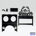 thumbnail image 3 of Handmadetneonsign Pomeranian Dog Metal Bowl Holder, Pomeranian Dog Food Bowl Stand 97443, 3 of 5