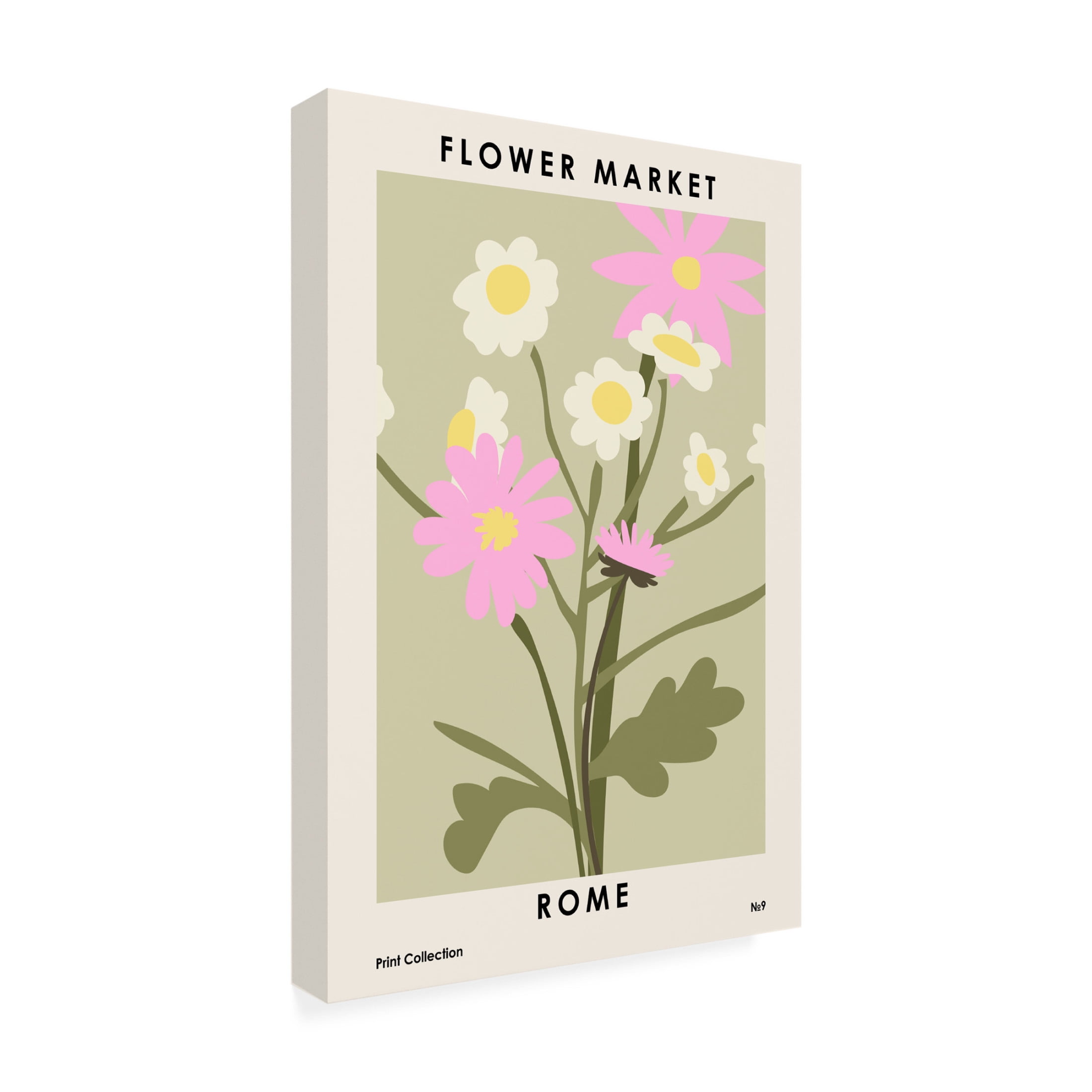 Trademark Fine Art NKTN Flower Market Rome Canvas Wall Art