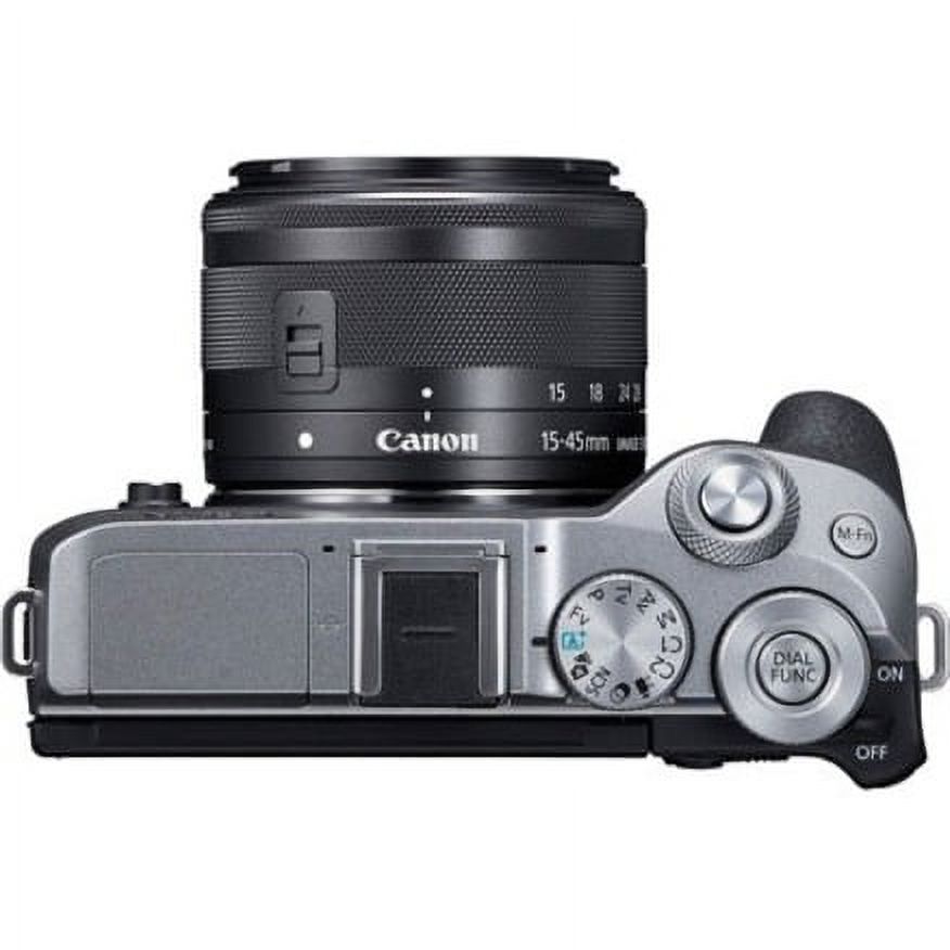 Canon EOS M6 Mark II 32.5 Megapixel Mirrorless Camera with Lens, 0.59", 1.77", Silver - image 5 of 9