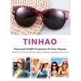 thumbnail image 4 of TINHAO Fit Over Glasses Sunglasses with Hard Case, Wrap Around Cat-Eye Polarized Wear Over Rx Glasses, UV400 Protection, Gift Ready, 4 of 8