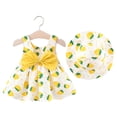thumbnail image 2 of WOLLED Baby Girl Sleeveless Flower Summer Dress Toddler Hawaiian Beach Party Dresses Newborn Boho Princess Bowknot Sundress with Hat, 2 of 9