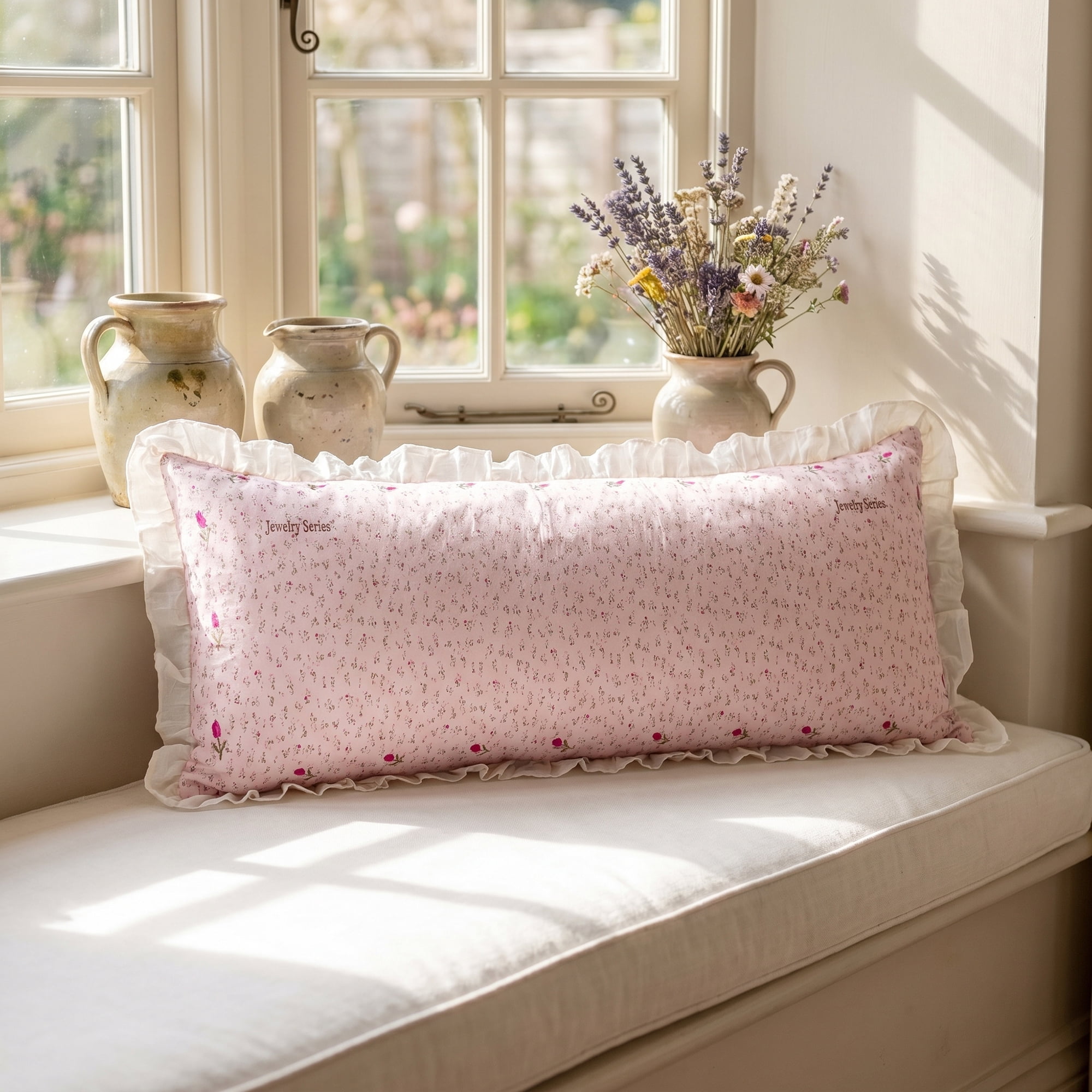 Unique Bargains 1 Pack Pillowcase Soft Cooling Polyester Breathable Cover 20"x48" Pink