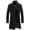 Black, variant on SPRING PARK Men's Classic Winter Lapel Collar Casual Woolen Single-breasted Pockets Plus Size Trench Coat