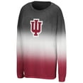 thumbnail image 2 of Women's Colosseum Black Indiana Hoosiers Winkle Dip Dye Long Sleeve T-Shirt, 2 of 3