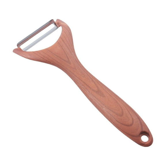 Kitchen Vegetable Peeler - Premium Stainless Steel Peeler with Wood Grain Handle, Ultra-Sharp 24-inch Blade for Fruits and Vegetables, Ergonomic Design for Comfortable Peeling