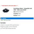 thumbnail image 2 of Front Blower Motor - Compatible with 2004 - 2006 ES330 2005, 2 of 2