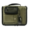 thumbnail image 3 of Funda Bíblica Verde Militar para Hombre, Mujeres y Adultos, Estuche Mediano de Nailon con Cierre y Asa, Incluye Brújula y Mosquetón, Protector de Libro de Escrituras, 3 of 5
