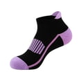 thumbnail image 2 of Fabrcox Unisex Ankle Socks, Breathable Mesh Low Cut Socks for Men and Women, Casual Lightweight Socks for Summer Purple, 2 of 3