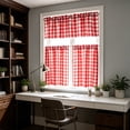 thumbnail image 6 of 3 Piece Kitchen Curtain Set, Heat Insulating Window Drape, Filtering Light Curtain, Dustproof Window Treatment for Kitchen Sink Basement Home Window Decoration, 6 of 6