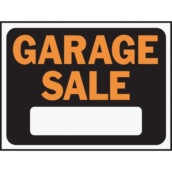 Hy-Ko 9x12 Plastic Sign, Garage Sale 3023 Pack of 10