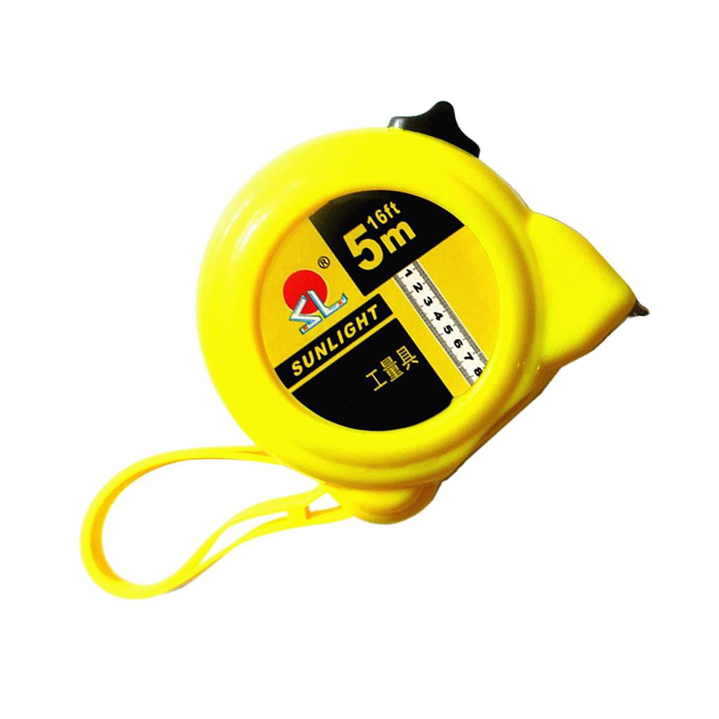 Ruiboury Retractable Tape Measure Inch/Metric Measuring Tape Measure Tool 5 Manual Meter