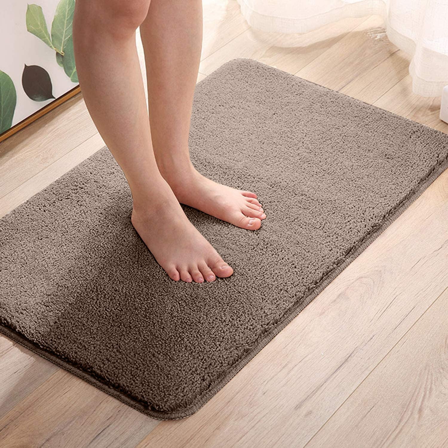 Bathroom Rug One-Colour Deep-Pile Non-Slip In Various Sizes And Colours 