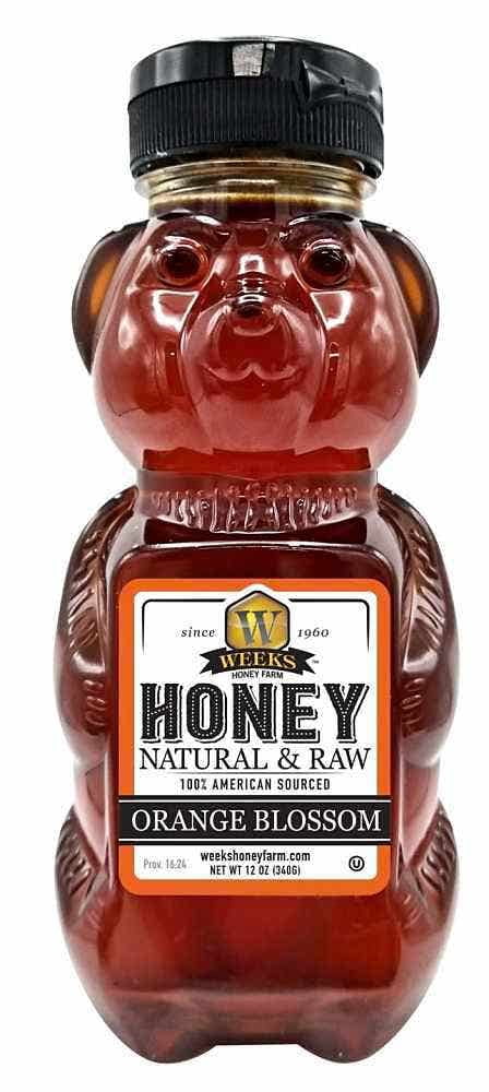 Weeks Honey Farm Orange Blossom Honey, 12 oz, 12 Pack