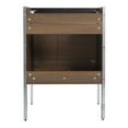 thumbnail image 5 of Fine Fixtures  Oakville Bathroom Vanity  with White Ceramic Sink Walnut Ebony - Chrome Hardware 24 Inch, 5 of 8