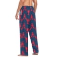thumbnail image 3 of FORMRS Mens Pajama Pants with Pockets Soft Cotton Sleepwear Lounge Bottoms, Sizes S-2XL, Blue Lobster Pattern, 3 of 7