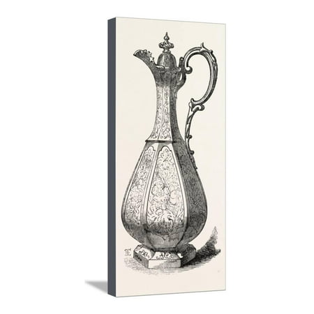 Silver Claret Jug - Messrs. Dodd, Silver Claret Jug Stretched Canvas Print Wall Art
