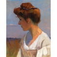 thumbnail image 2 of Gustav Bamberger 15x18 Black Ornate Wood Framed Double Matted Museum Art Print Titled - Girl from Krems, 2 of 5