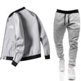 thumbnail image 2 of Conjunto de chaqueta informal con cremallera para hombre, de color sólido chaqueta cómoda, moda popular, primavera y otoño, nuevo, 2024, 2 of 5