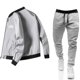 thumbnail image 2 of Conjunto de chaqueta informal con cremallera para hombre, de color sólido chaqueta cómoda, moda popular, primavera y otoño, nuevo, 2024, 2 of 4