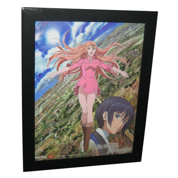 The World is Still Beautiful Anime 3D Lenticular 9 x 12" Framed Wall Art Poster