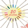 thumbnail image 2 of Metallic Pens, 20 Colors Metallic Marker Pens, Metallic Marker Pens For Diy Photo Album Guest Book Wedding Card Making Paper Wood Glass Plastic Gift Box Stone-Fine Tip (1mm), 2 of 6