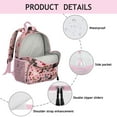 thumbnail image 4 of Pink Cute Dachshund Dog and Love Heart Backpack Backpack for School,Cute School Bag,Schoolbag with Adjustable Shoulder Straps & Padded Back,13.8"x11.4"x6", 4 of 6
