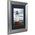 thumbnail image 2 of Trademark Fine Art "Vermillion Ohio Lighthouse" Canvas Art by Kurt Shaffer, Black Matte, Silver Frame, 2 of 4