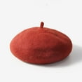 thumbnail image 4 of Nmnitkp Kids Beret Hats for Girls French Wool Berets Hat Classic Fashion Warm Beanie Cap for Toddler Little Girl 2-4 Years Brown, 4 of 6