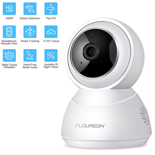FLOUREON 1080P HD Wireless Security Camera, Baby Monitor with Smart