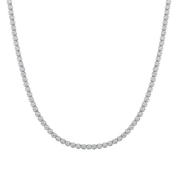 Brilliance Fine Jewelry 2 Carat t.w. Lab Grown Diamond Tennis Necklace, 10K White Gold Plated