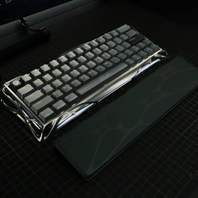 Gravastar Gravity Planet Silicone Wrist Rest for V60 Keyboard, Ergonomic Magnetic Palm Rest Pad