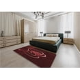 thumbnail image 5 of Ahgly Company Machine Washable Indoor Square Transitional Chocolate Brown Area Rugs, 5' Square, 5 of 7