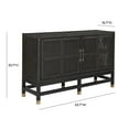 thumbnail image 3 of Amara Charcoal Woven Rattan Buffet, 3 of 4