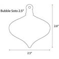 thumbnail image 2 of 25 Units Acrylic Christmas Ornaments Bubble Soto 1/8" Thick – Clear or Solid Color – (Size 2.5") Made in USA, 2 of 5
