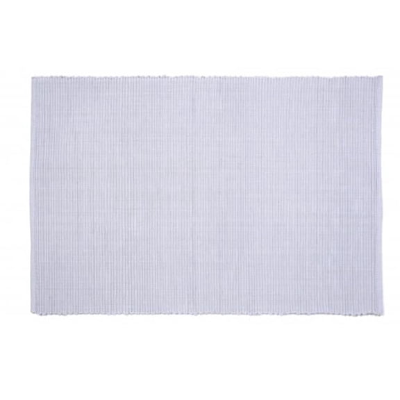 Mr. MJs Trading AG-01327S-4 19 in. Ribbed Placemats, Grey Dove - Set of 4