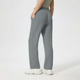 thumbnail image 4 of JFHHQ 2025 New Women's Slim Stretch Formal Pants High-Waisted Solid Color Suit Length Trousers Light Gray XXL, 4 of 9