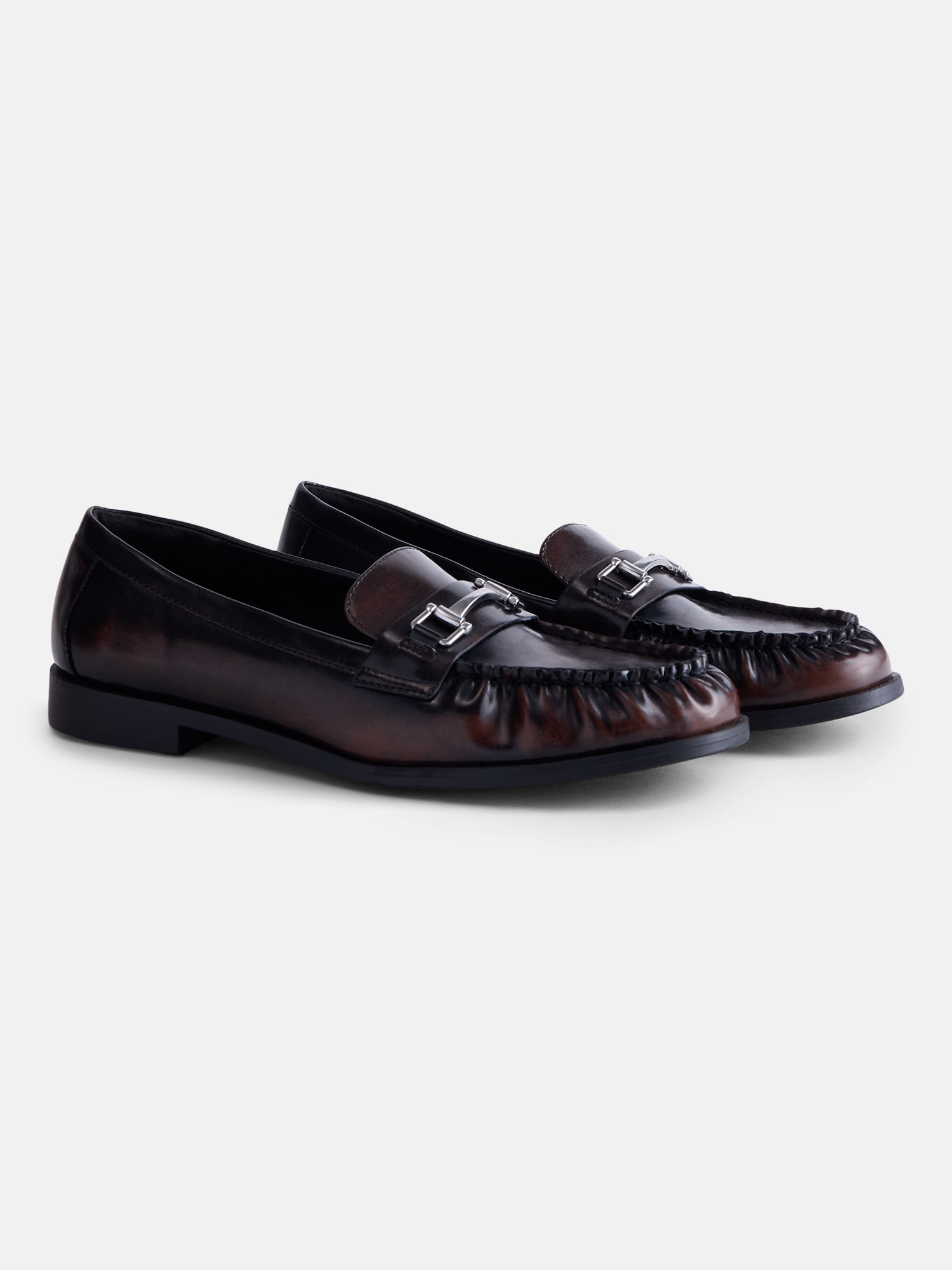 No Boundaries Women's Faux Leather Loafers