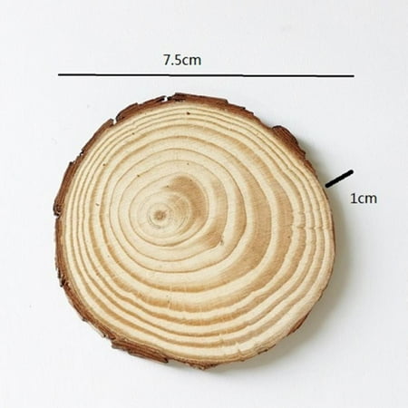 

Naiyafly Round Wooden Slip Slice Cup Mat Coaster Tea Coffee Mug Drinks Holder For DIY Tableware Placemat Durable Coaster Decoration