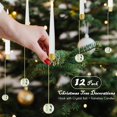 thumbnail image 3 of Velas sin llama para árbol de Navidad, paquete 12, control remoto, LED, vidrio transparente, 3 of 6