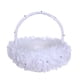 thumbnail image 1 of Sonducket Cesta ligera para flores de novia, cesta para llevar flores con elegancia y estilo, cesta para flores de boda Ropa, zapatos y accesorios Miscelánea Blanco, 1 of 6
