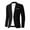 Black, variant on Men's Linen Blazers Lightweight One Button Business Suit Jackets | Single Button Front Blazer, Fall Office Suit Coat, Breathable Lightweight Layer, Business Meeting Attire, Outerwear