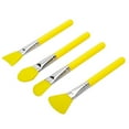 thumbnail image 2 of Professional Soft Silicone Face Mask Brush Makeup Brush Set DIY Tool Yellow, 2 of 8