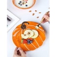 thumbnail image 4 of Ceramic Salad Plates,pumpkin Shape Dinner Plate Set,plates For Snack,pasta,fruit,serving Dishes For Halloween,plate, 4 of 5