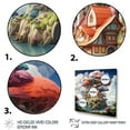 thumbnail image 3 of Designart "The Wishing Tree House Dreams in Nature II" Vangogh Floater Framed Canvas Print, 3 of 7