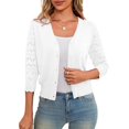 thumbnail image 1 of Jersey LIENRIDY, chaqueta corta con botones de manga 3/4, talla M, 1 of 5